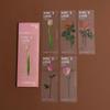 Nature Plants Translucent PET Flower Note Marker Page Holder School Creative Reading Supply Dried Flowers Journal Reading Folder