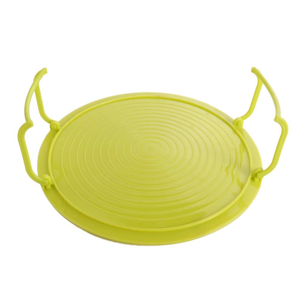 Kitchen with Handle Plastic Heating Microwave Stacker Lid Plate Stand Shelf Cooling Rack