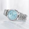 Citizen ME Mechanical Movement Stainless Steel Strap Watch Unisex Blue Dial NJ0151-88M