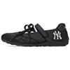New York Yankees Synthetic Leather Mary Jane Shoes Women's Black 3ASXMJS6N-50BKS