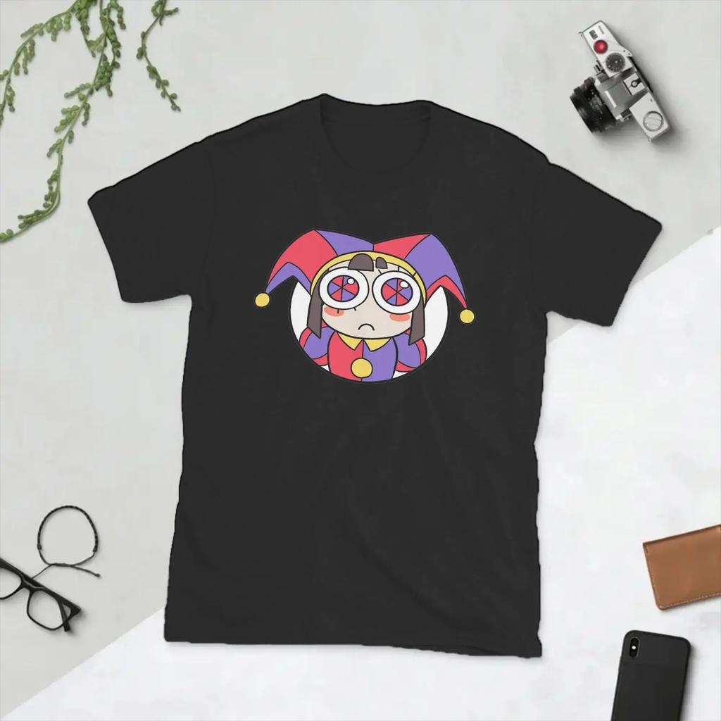 Cartoon Digitals Circus T-Shirt Men Jax and Big Hammer Novelty 100% Polyester Tee Shirt Crewneck Short Sleeve T Shirt Gift Tops