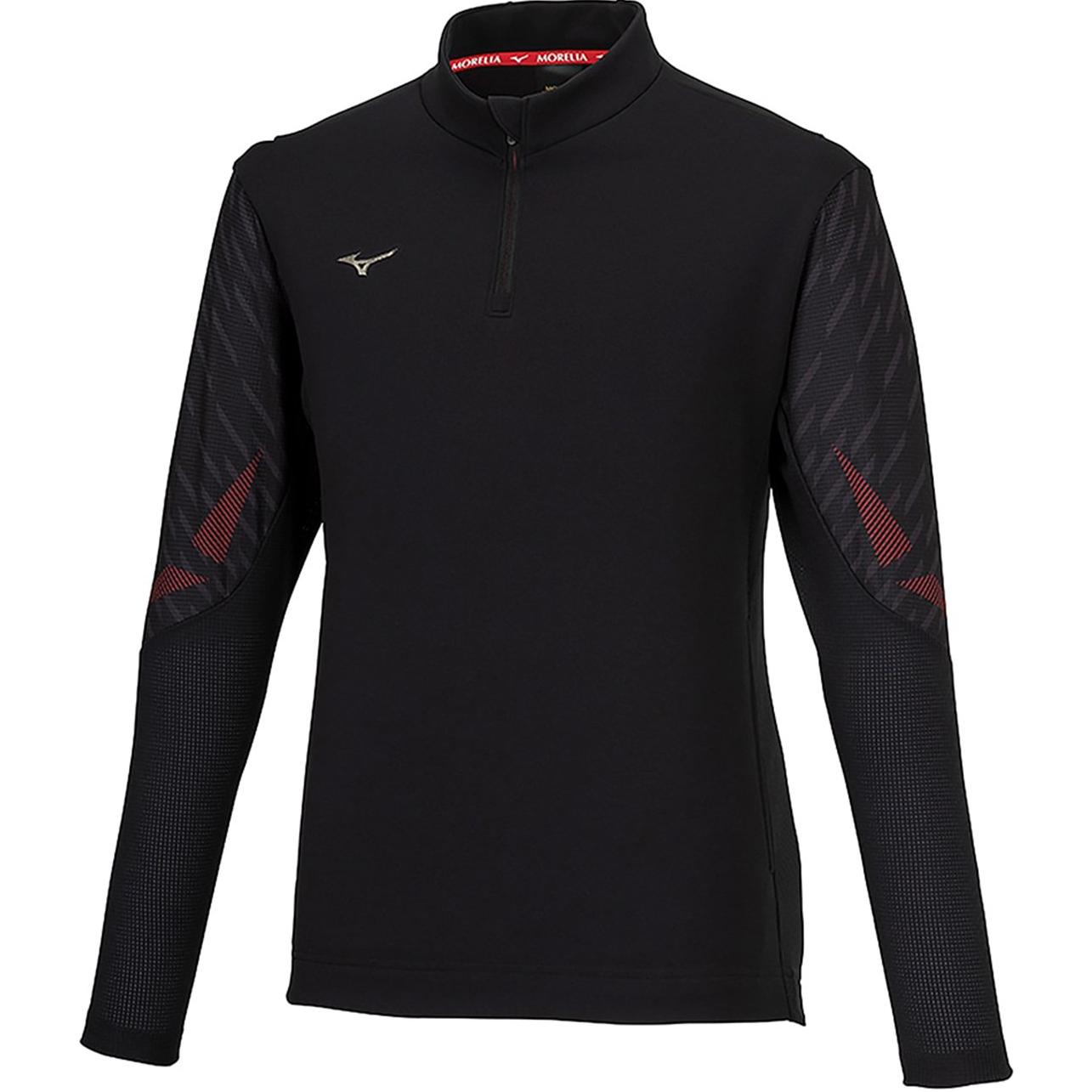 

Mizuno Logo Long Sleeve Stand Collar T-Shirt Men Tops Black P2MCB005 L