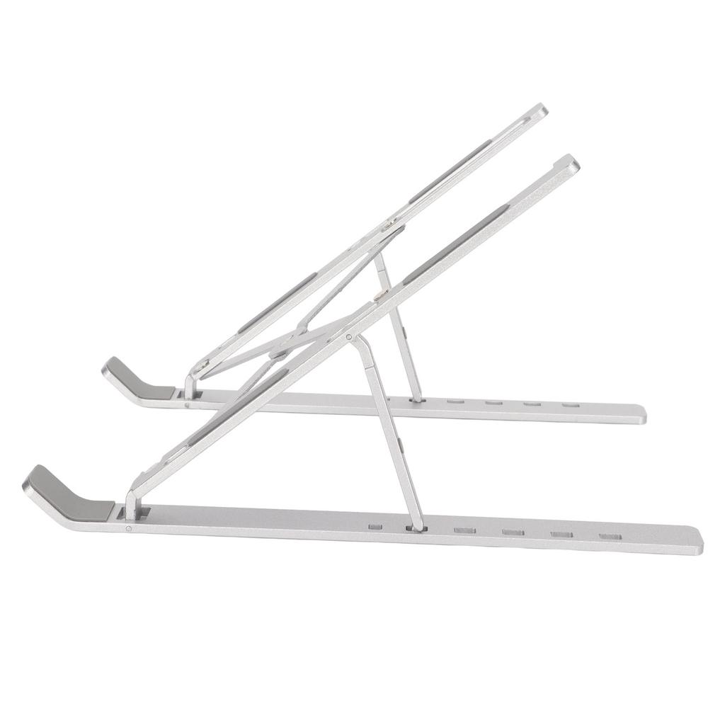Laptop Stand Aluminium Alloy Adjustable Height Nonslip Rubber Pads Foldable Compact Lightweight