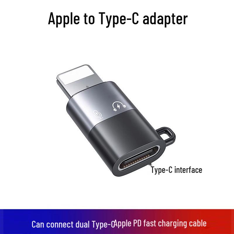 

iPhone 14/13/12 to Type-C Adapter: Headphone & Charging Converter