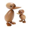 Giid Baby Duck and Mother Duck Family Figurine Scandinavian Wooden Cute Gift - Decor, Ornament, Stylish, (Baby Duck)