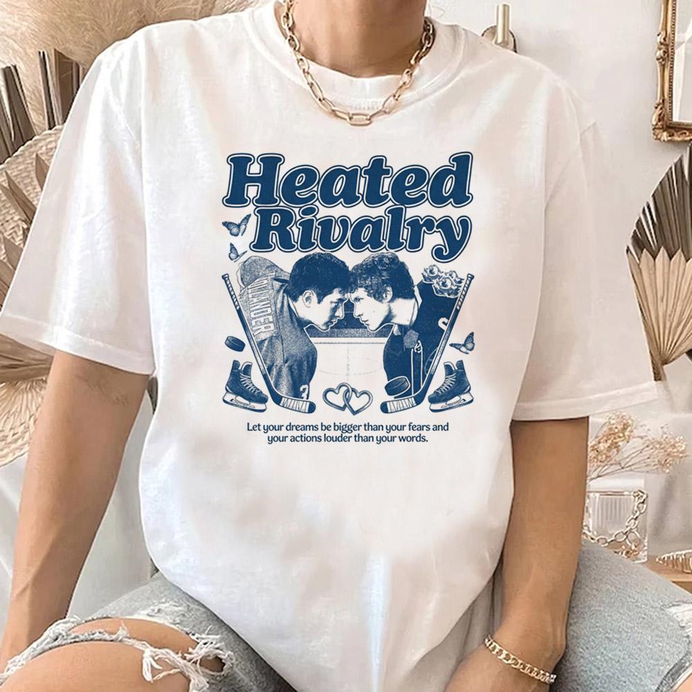 Camiseta Vintage Hollanov Unissex Hudson Williams Connor Storrie Camisa Rivalidade Intensa Merch Tee Ilya Rozanov Shane Hollander Camiseta
