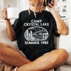 Camp Crystal Lake Summer 1980 Retro Horror Movie Tshirt Friday The 13th Shirt Vintage Halloween Cotton Shirt for Men Women Tees