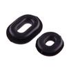 6Pcs Motorcycle Buffer Rubber Oval Side Cover Grommet Fit For Honda CG125 Black