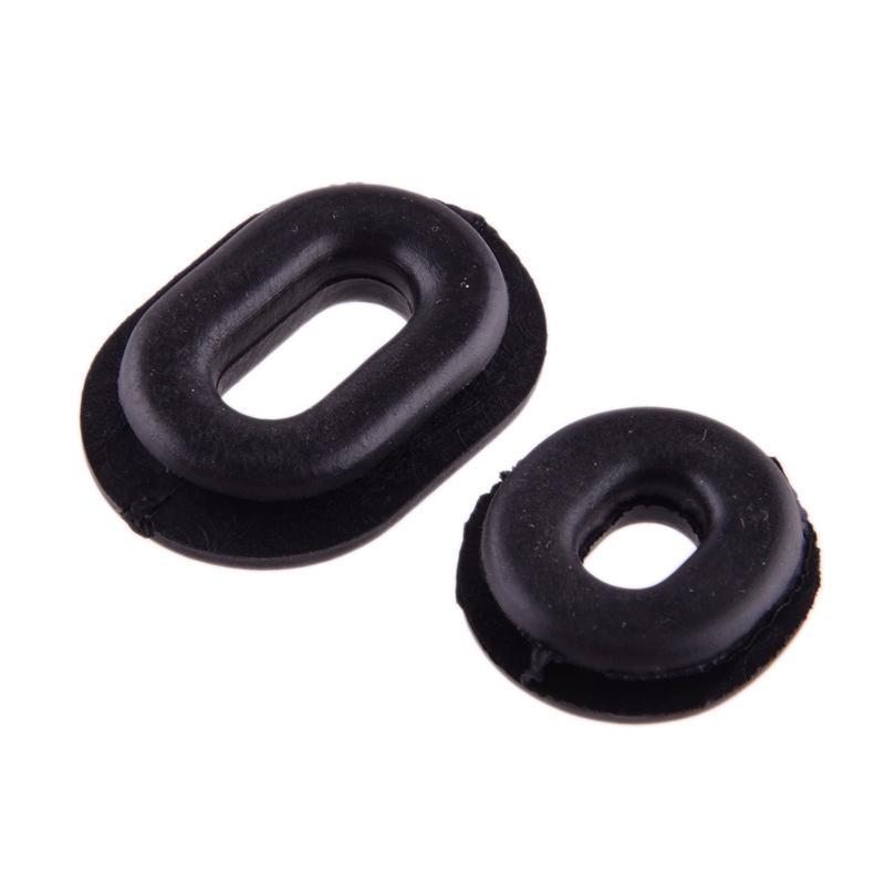 6Pcs Motorcycle Buffer Rubber Oval Side Cover Grommet Fit For Honda CG125 Black