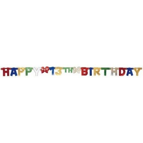 Creative Party 13th Birthday Jointed Banner