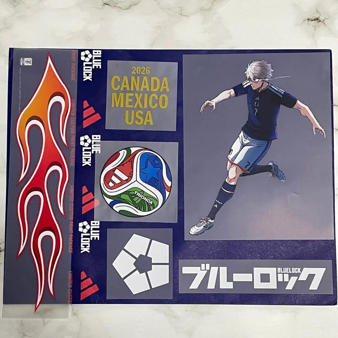 Blue Lock Adidas Limited 2026 Japan Heat Transfer Stickers Seishiro Nagi