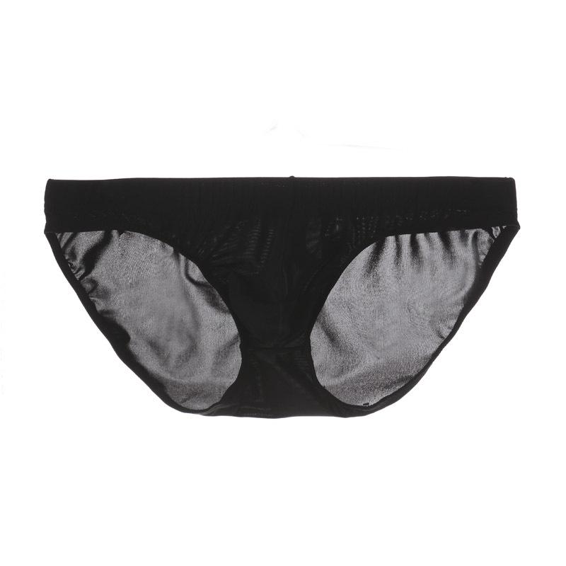 Youye Men's Ice Silk Transparent Low-Waist Breathable Briefs