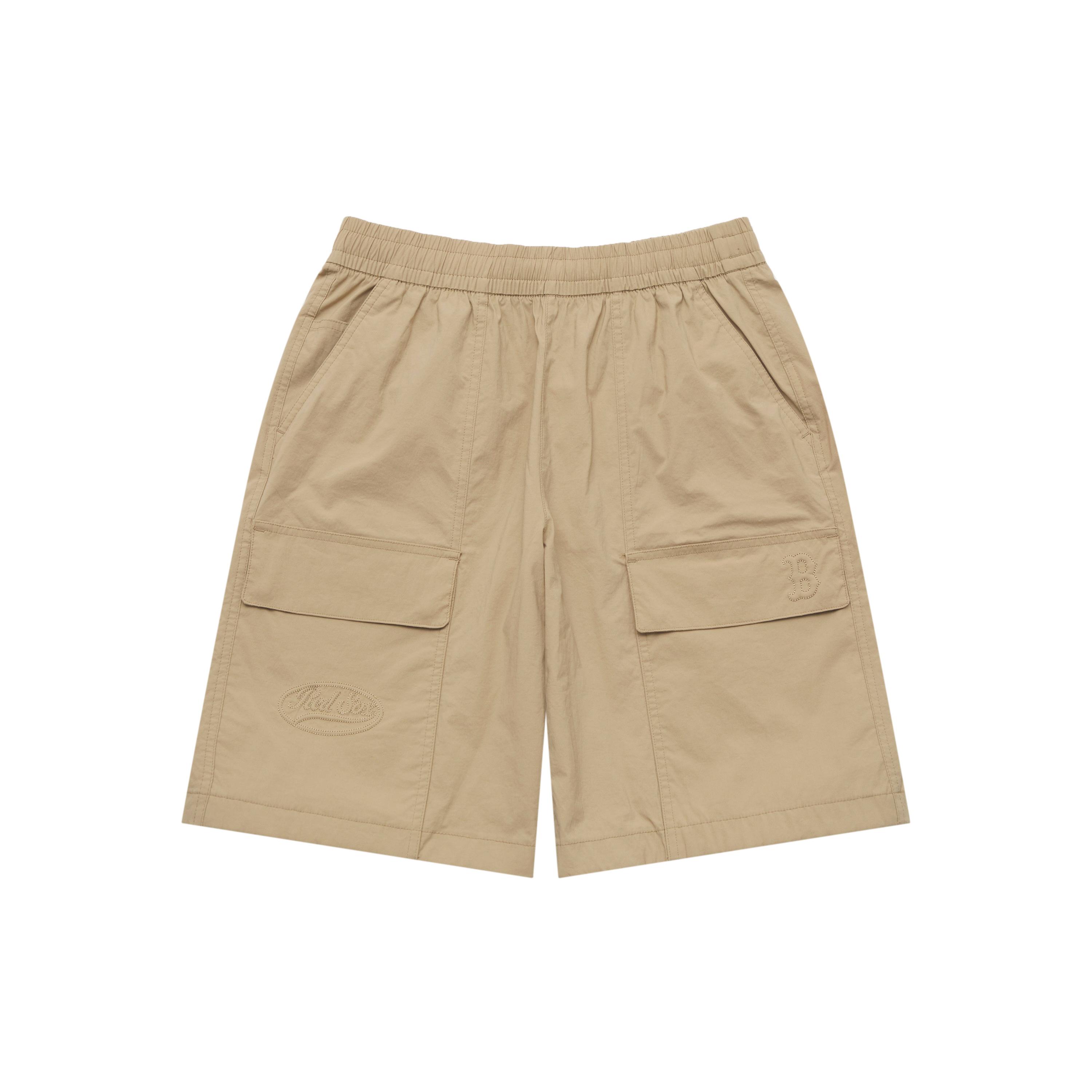 MLB Preppy Style Collection Basic Boston Red Sox SS25 Cargo Shorts Unisex Khaki 3ASMV0553-43BGD S