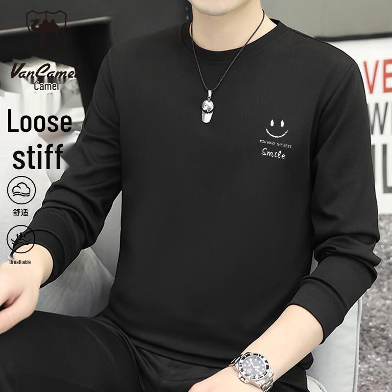 

VANCAMEL Men s Crewneck Long-Sleeve Casual Sweatshirt XL