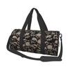 Retro Grunge Schädel Aufdruck Reise Duffel Bags Unisex Faltbar Wasserdicht Handgepäck Tasche Leichtgewicht Yoga Fitness Sporttasche