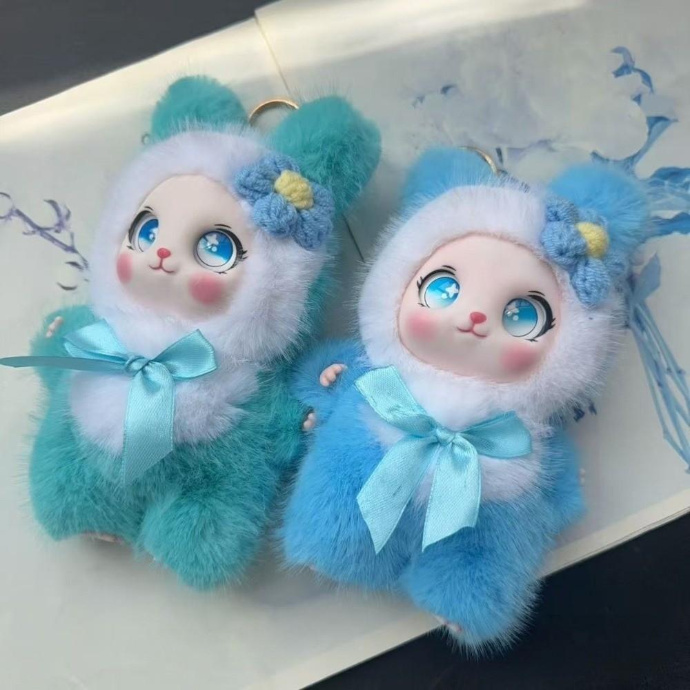 Bag Hanging Rabbit Plush Keychain Ornaments Bunny Plush Doll Pendant Rabbit Doll Figures  Car Decor