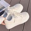 Fashion Platform Sneakers For Women Fashion White Sneaker Tennis Shoes Casual Low Top Leather Non Slip Sneakers