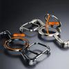 Z Shape Titanium Metal Magnetic Case for IPhone 15 14 13 Pro Max Rimless Aluminum Alloy Bumper 360° Rotation Holder Cover