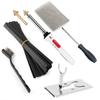Plastic Welder & Smoothing Tool Kit for Car Bumper Repair with Welding Nails and Crack Repair Spatula.