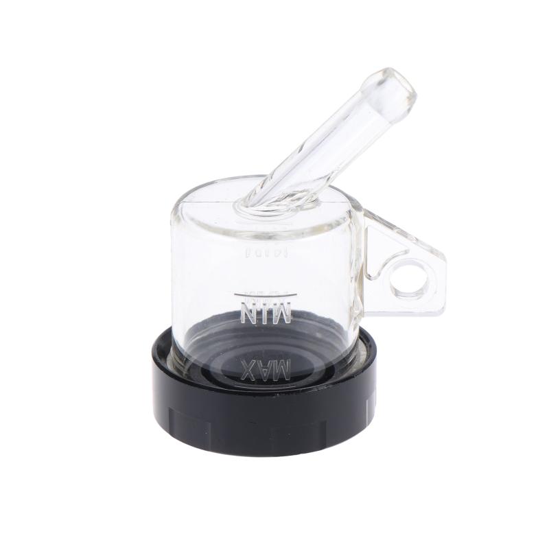 Motorrad Bremsflüssigkeitsbehälter Bremsflüssigkeitsbehälter Transparent Motorrad Bremsölbehälter Oberer Pumpenölbecher Mit CNC-Deckel