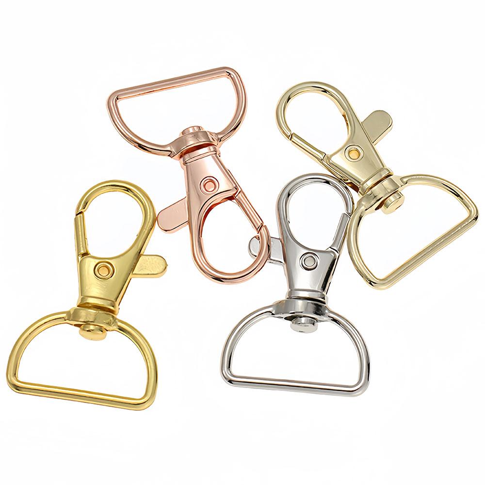 5/10PCS Swivel Hook Key Chain Clip Hook D-Ring Lanyard Lobster Claw Clasp for Lanyard Key Ring Making Wallet Hardware Crafts