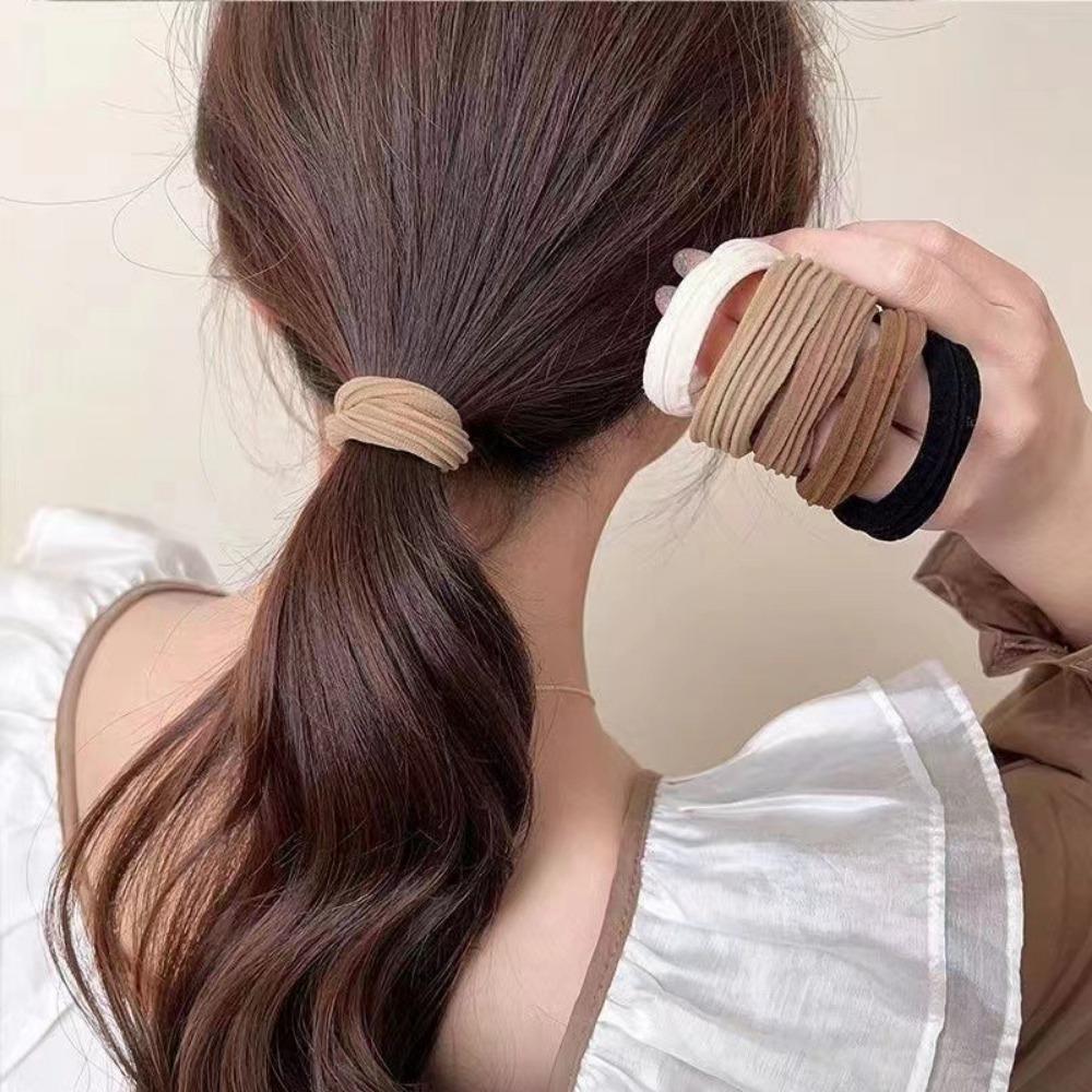 10PCS Elasticity Durable Headband for Women Without Damaging Headwear Hair Ties Ponytail Holder Scrunchies Accessorie