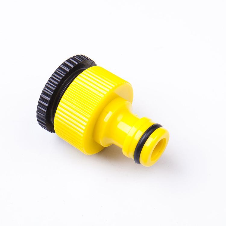 46-Minute ABS Plastic Car Wash Water Gun Connector - High-Quality Faucet Accessory Yellow Standard Connector ABS Plastic
