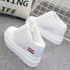 Baotou Half Slipper Inside Increase 10cm Women's Shoes A Slipper Lazy Shoes Port Wind Slipper Without Heel Small White Shoes