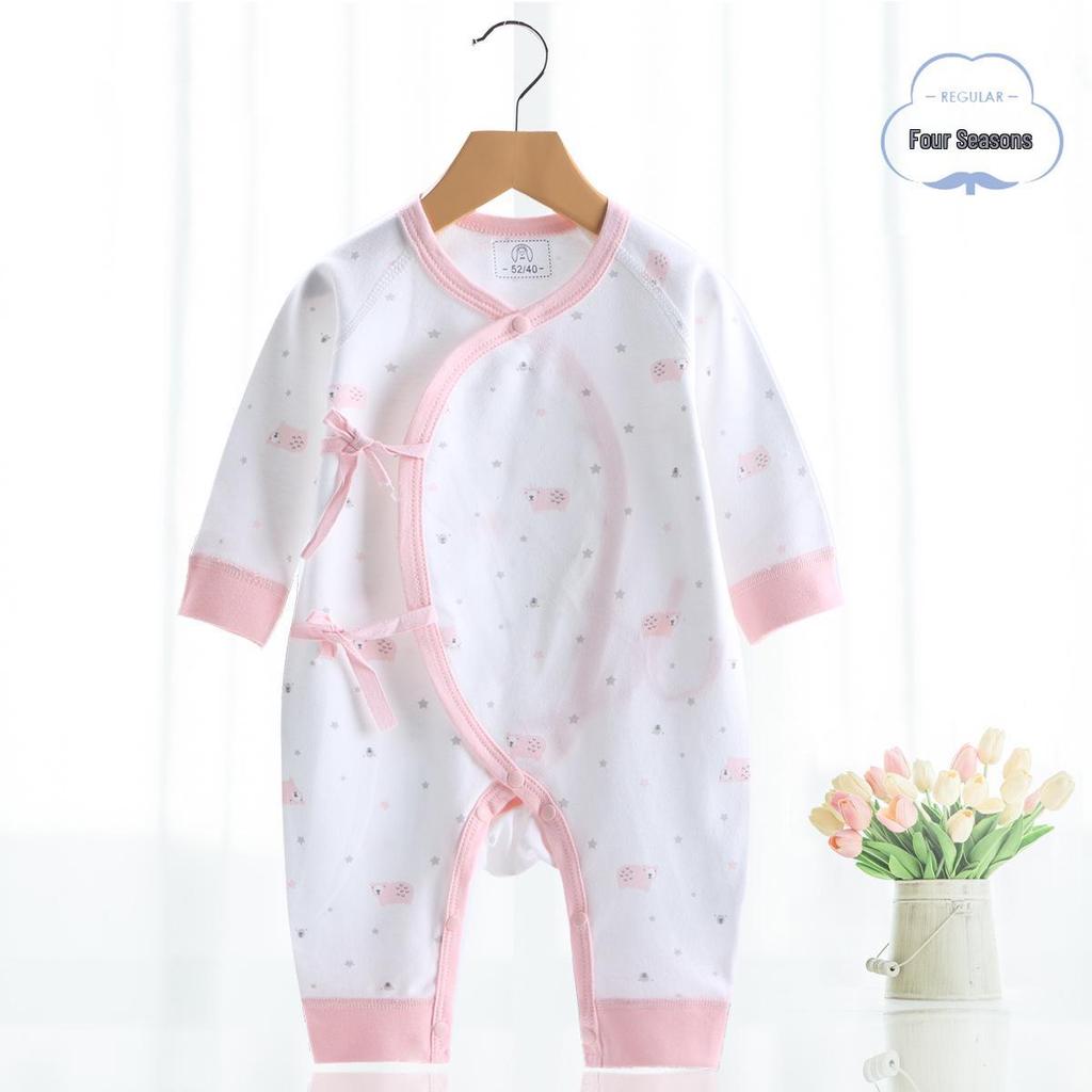 Newborn Baby Jumpsuit - Pure Cotton, Spring & Autumn, 0-6 Months, Base Layer & Crawling Rompers.