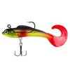 Artificial Plastic Bait Swimbait Fishing Hook Tackle Soft Swimbait Curl Tail Fish Baits Fishing Jig Lures Easy to Use