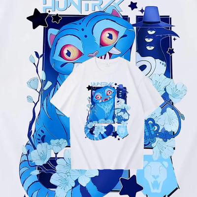 KPop Demon Hunters Derpy Tiger 2025 New Movie Harajuku O-neck Casual Shirt Gift