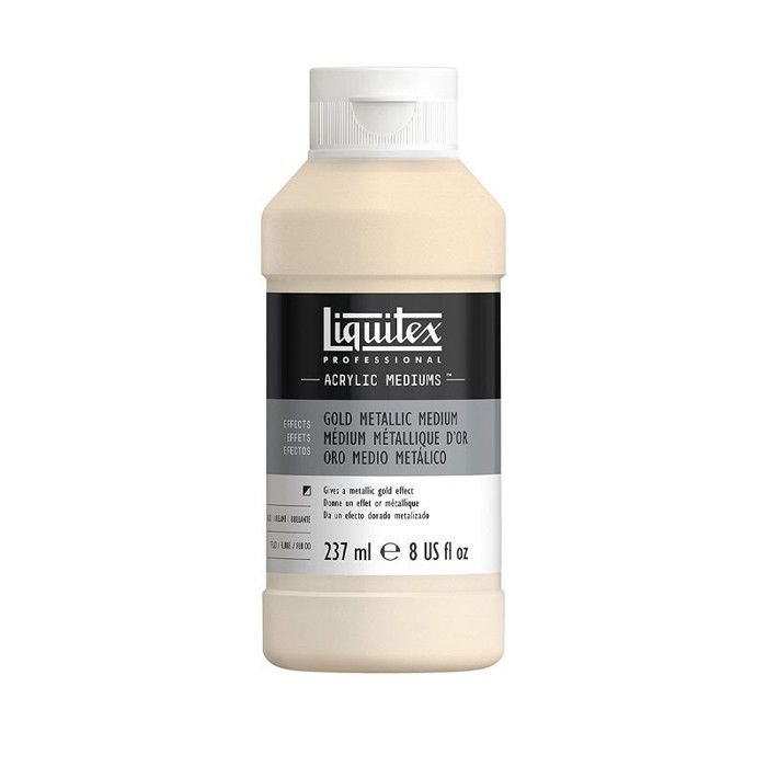 Médium Gel - Or Métallique - Effet Métallique - Acrylique - 237ml - Liquitex