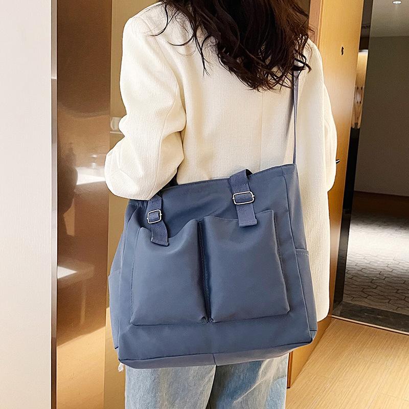 

Women s bag Oxford cloth new shoulder bag trendy fashion tote bag синий