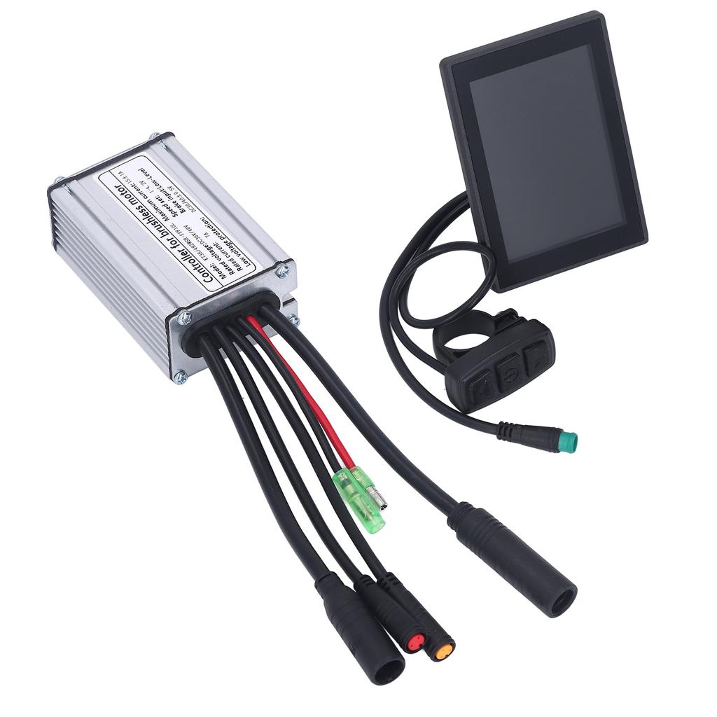 15A Electric Bike Motor Controller with LCD8S Panel Road Bike Fully Waterproof Conversion Kit for 250W Motor