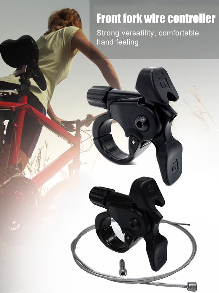 MTB Bike Suspension Fork Remote Lockout Lever Switch with Cable Bicycle Accessory for Outdoor Hiking Supplies