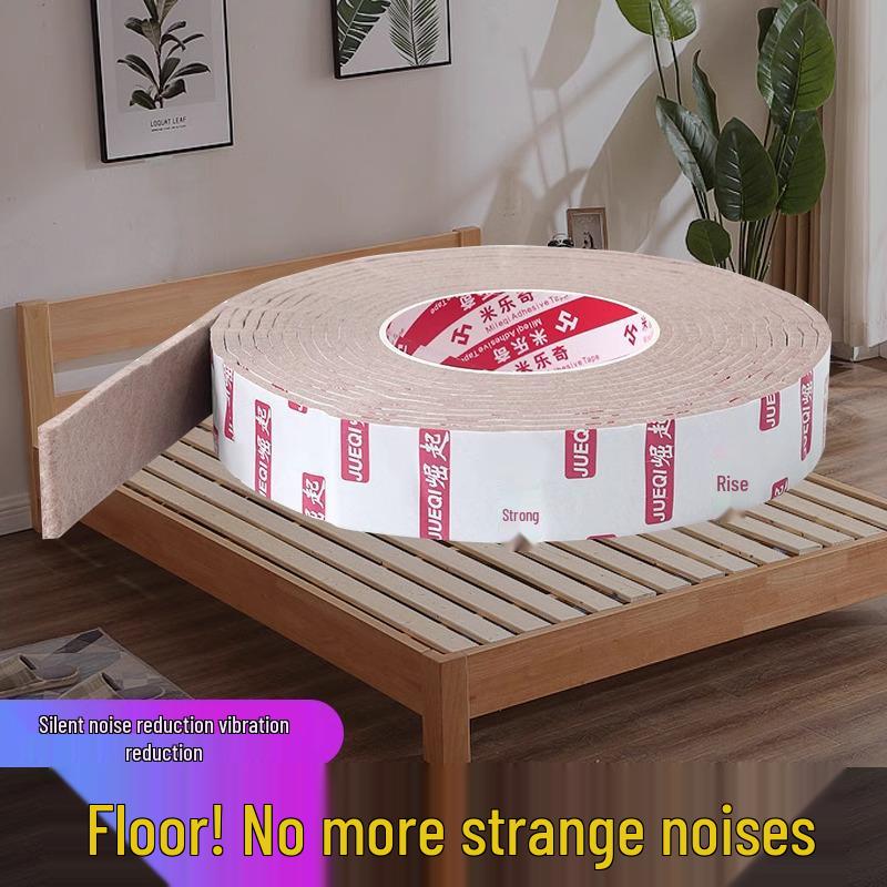 Silent Bed Frame and Chair Leg Pads: Anti-Creak Noise Strips for Wood and Mattress.