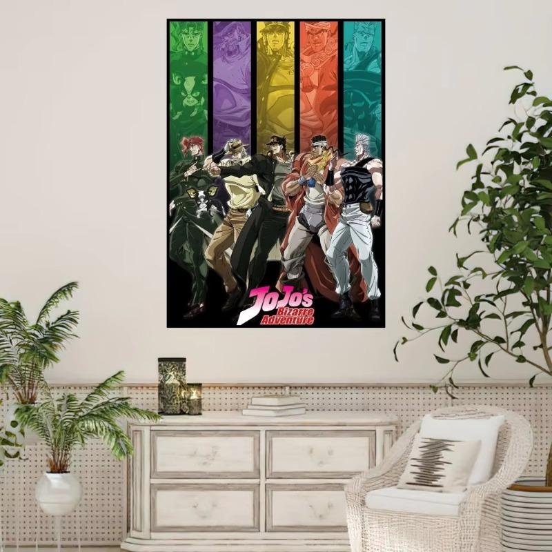 Anime JoJos Bizarre Adventure Poster Prints Wall Sticker Painting Bedroom Living Room Decoration Office Home Self Adhesive