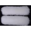 Used Set of 2, New Limited Edition Fox Fur Cuffs Arm Warmers, White, Fur