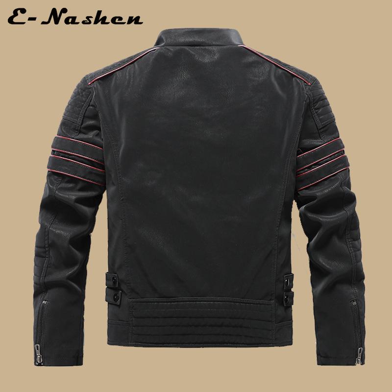 Men's Frosted Leather Motorcycle Jacket - Slim Fit, Trendy PU Autumn/Winter Fashion