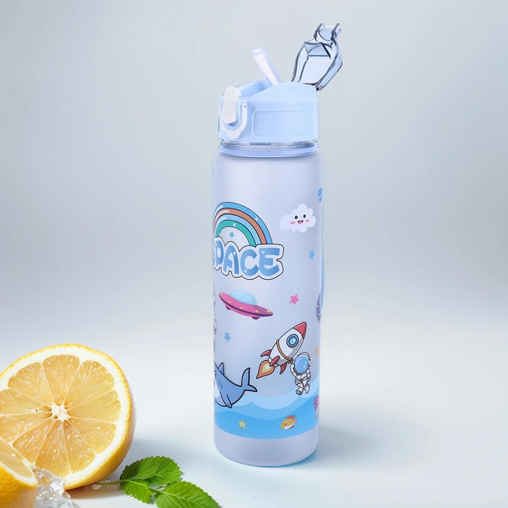 700ml Capybara Cute Water Cup with Straw & Handle Sports Water Bottle Large Capacity Portable Drinking Bottle for Fitness Sports
