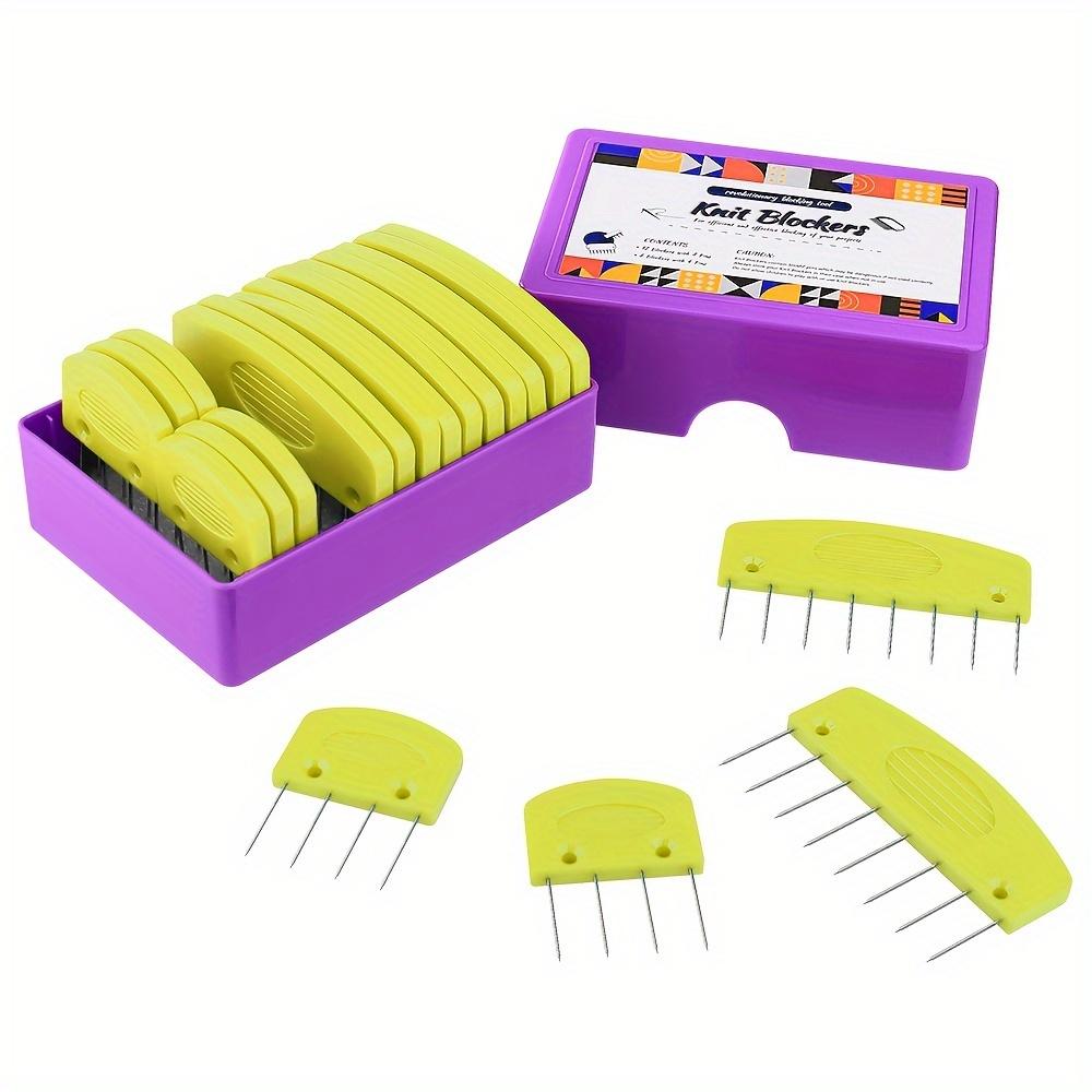 Knitting Blocking Needle Kit Blocking Comb Shaping Tool for Beginners DIY Sewing Crochet Lace Needlework Accessories