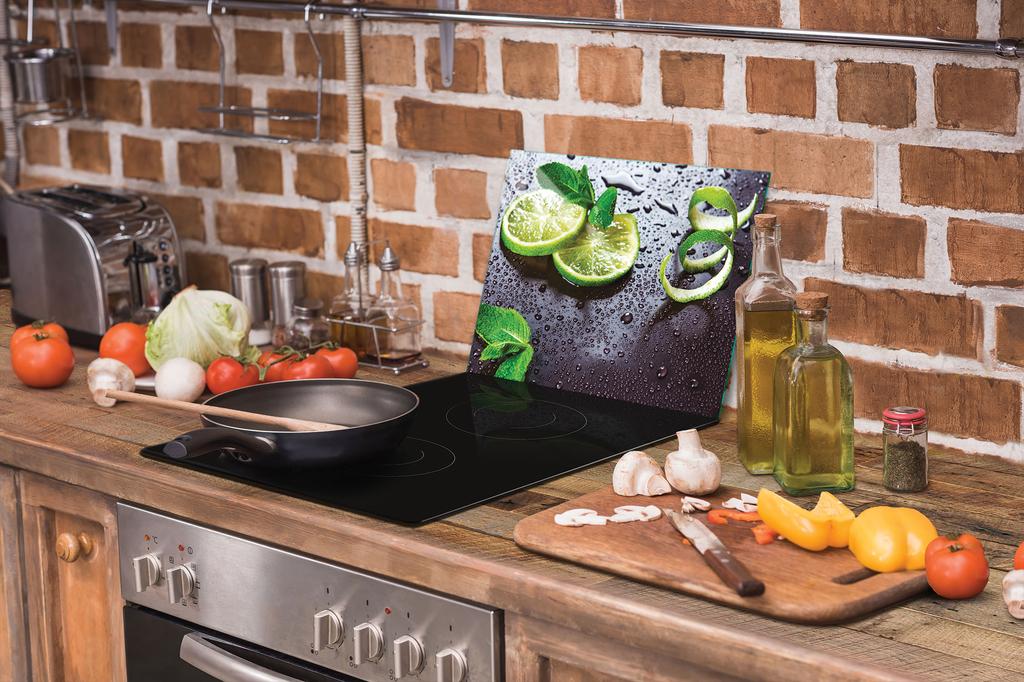 SZKLANA DESKA DO KROJENIA 40x30 LIMONKA
