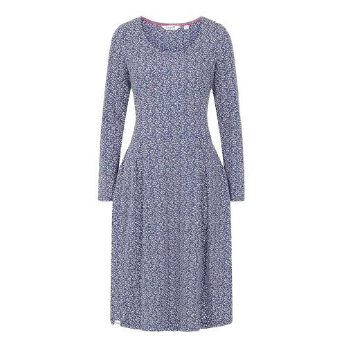 Lazy Jacks Womens/Ladies Mosaic Long-Sleeved Midi Dress