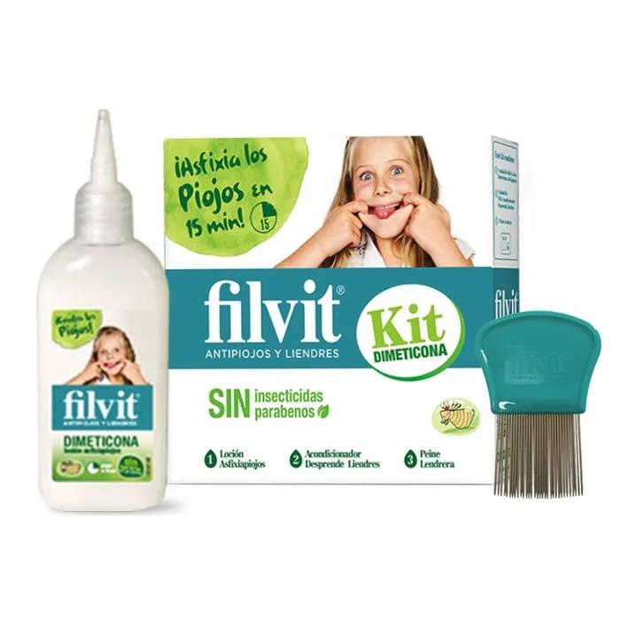 Filvit Dimeticona Лосьон против вшей 125 мл Набор из 3 штук