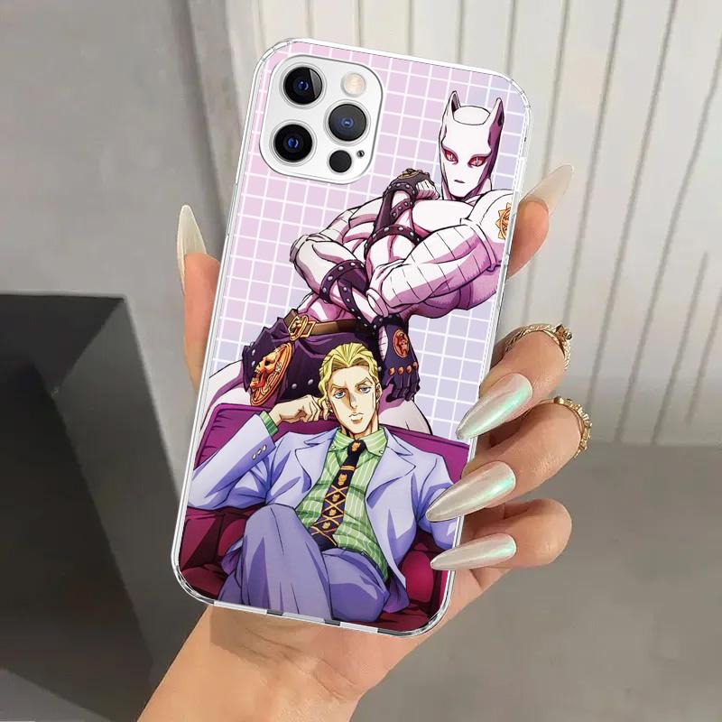 JoJo Adventure Killer Queen Phone Case for Iphone 16 15 14 13 12 Mini 11 Pro Max 16E X XS XR 7 Plus 8 SE 2020 Soft Funda Print S