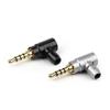Wire Connector 3.5mm Jack Plug L Type Audio Connectors 90 Degree Audio Adapter 2 3 4 Poles