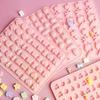 Stampo per cioccolato in silicone a forma di animale con frutta, coniglio, pesce, caramelle, gelatina, cuore geometrico, decorazione per torte, vassoio per ghiaccio, regali