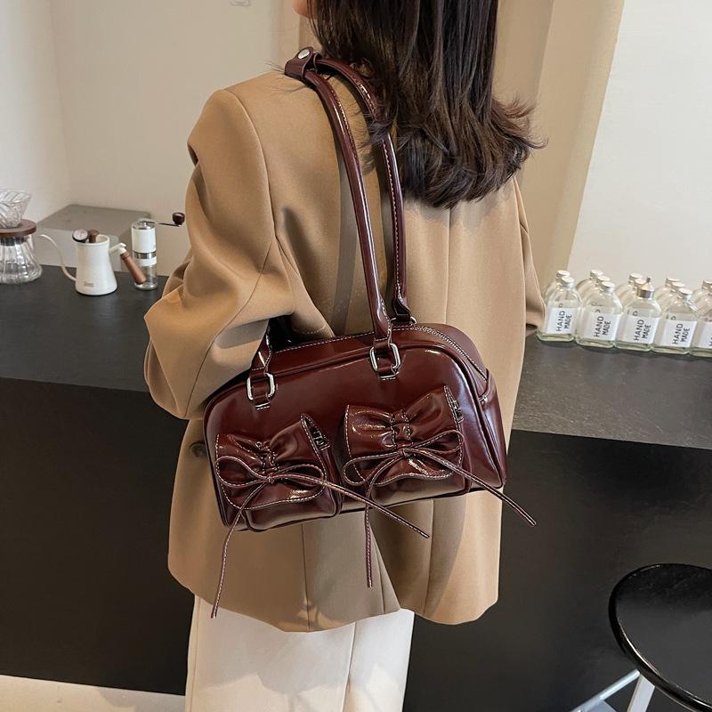 Ballet Style Bow Underarm Bag 2025 New Niche Fashion Handbag Temperament Versatile Shoulder Bag