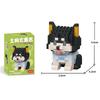 Cute Pastoral Teddy Dog Pet Building Blocks Micro-Granular Ornament Children's Toy Gifts New Product Cat And Dog Themed
