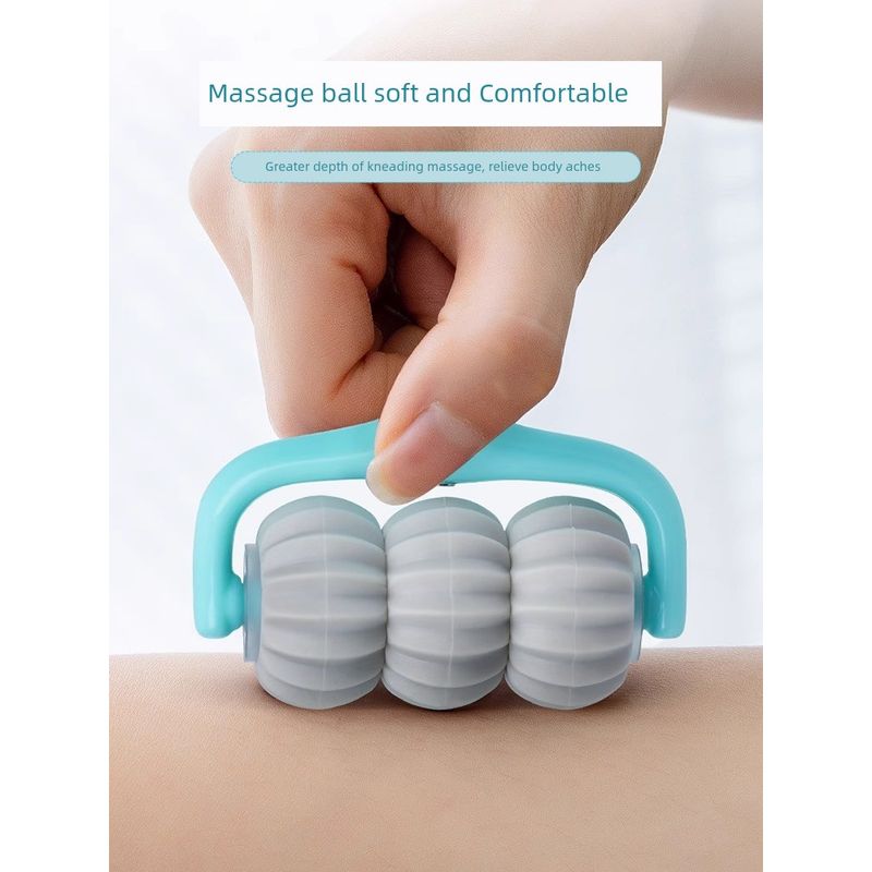 Six-Wheel Roller Neck Massager Manual Size Leg Integrated Multifunctional Kneading For Home Shoulder and Neck Neck Massager
